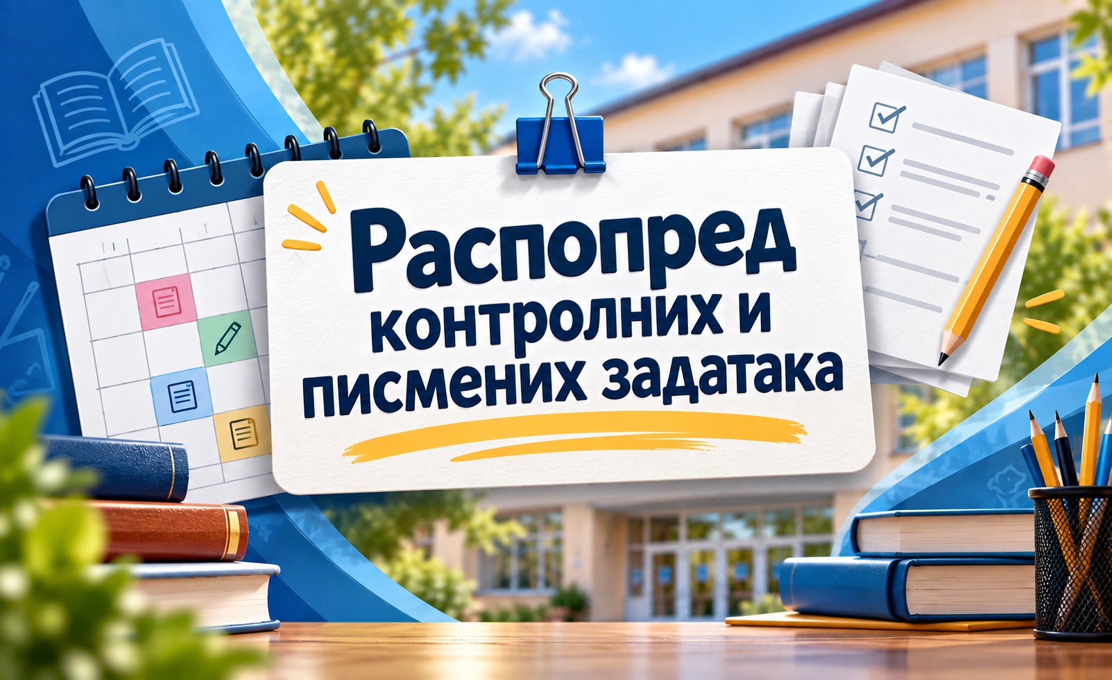 Распоред писаних провера за први циклус